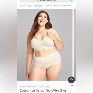 Lane Bryant cacique no wire bra 42DD NWT